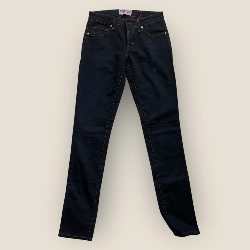 Fiorucci - Dark Wash Skinny Leg Jeans – Size 26 IT (US 2), NWT